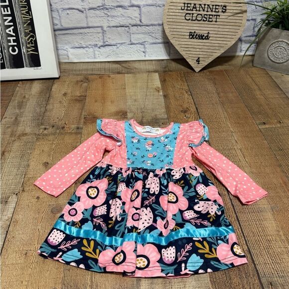 Abby & evie Pink Floral Dress boutique - Picture 6 of 13